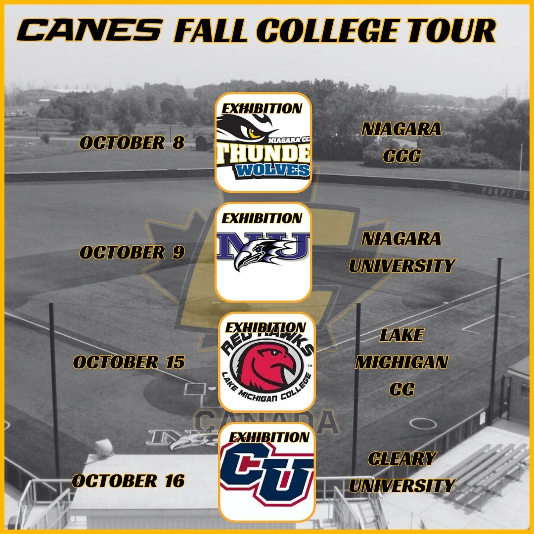 Ontario Canes Canes Baseball Canada